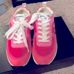 Authentic Pink Chanel sneakers